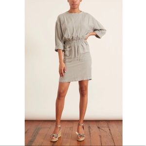 NSF Lulyisa Drop Shoulder Gray Mini Dress size Small